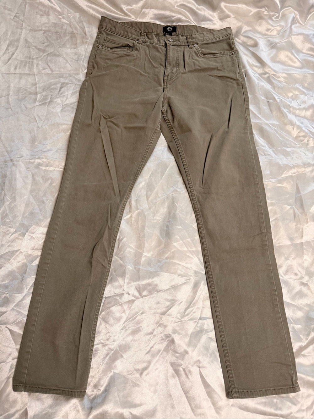 Men’s Olive Slim Fit Pants